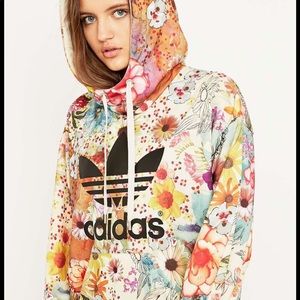 Adidas floral hoodie